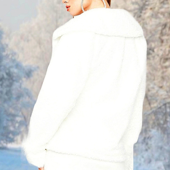 Sherpa Faux Fur Jacket - Picture 3 of 10